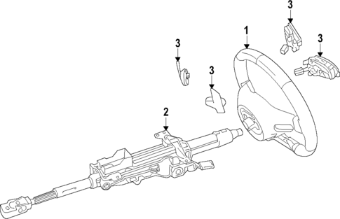 Steering Wheel for 2022 Mercedes-Benz GLE 450 SUV #0