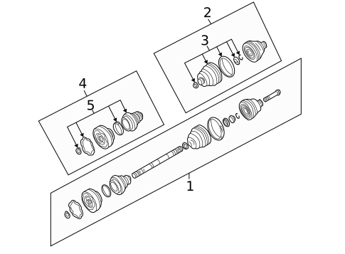 CV Components for 1997 Volkswagen EuroVan #0