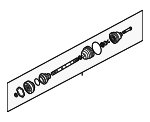 701407451CX - : Cv Axle Assembly for Volkswagen: EuroVan Image