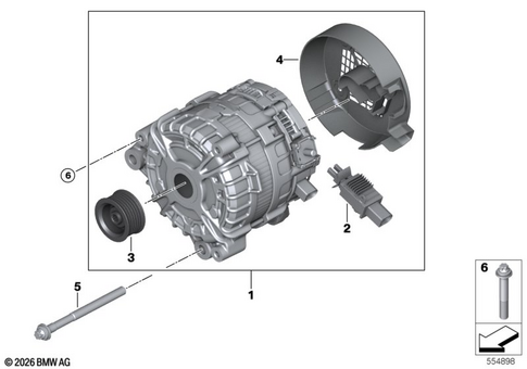 Alternator for 2026 BMW M3 Competition #0