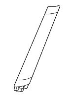 LR157841 - Body: Pillar Molding for Land Rover: Defender 110, Defender 130, Defender 90 Image