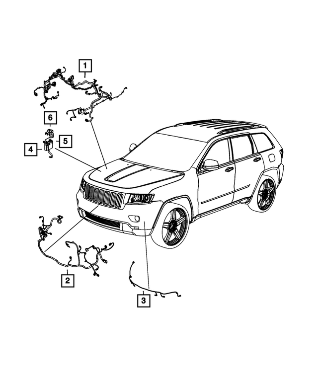 68068983AK - : Headlamp To Dash Wiring for Mopar Image