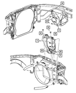 52079331 - Cooling: Coolant Recovery Bottle Cap for Mopar Image