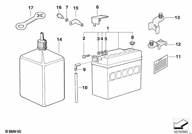 61217670327 - General Electrical System: Spring Washer - B6 for BMW-Motorrad Image