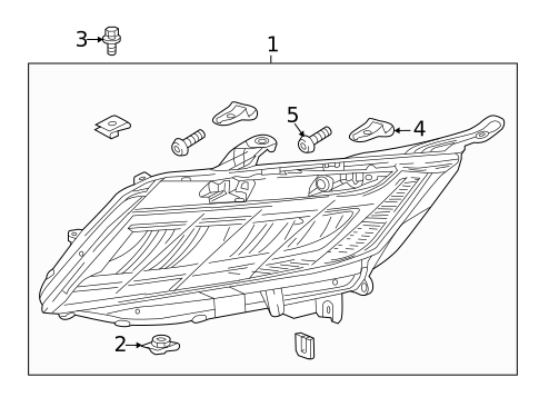 Headlamp Components for 2018 Honda Odyssey #1