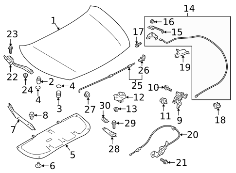 Hood & Components for 2022 Subaru Impreza #0