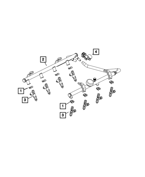 Fuel Rail and Injectors for 2023 Dodge Durango #0
