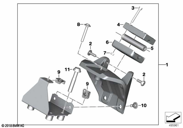 65908525238 - Navigation &amp; Communication: Clamping                  for BMW-Motorrad Image