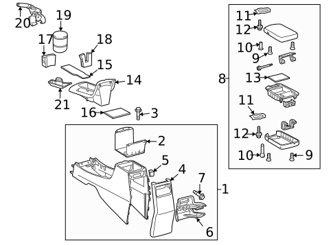Parking Brake for 2010 Pontiac Vibe #0