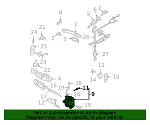 3B1-837-015-AS - Door Lock Actuator Motor 1999-2010 Volkswagen ...