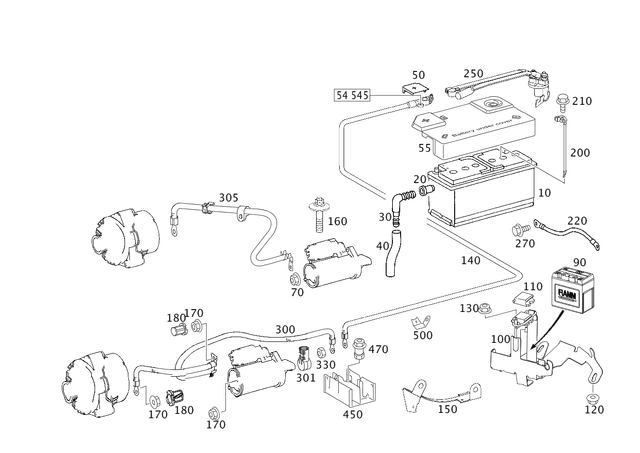 5410005 - Electrical Equipment and Instruments: Cover for Mercedes-Benz: CLS500, CLS55 AMG, CLS550, E320, E500, E55 AMG Image image