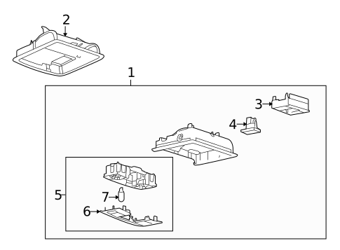 Overhead Console for 2014 Lincoln MKT #0