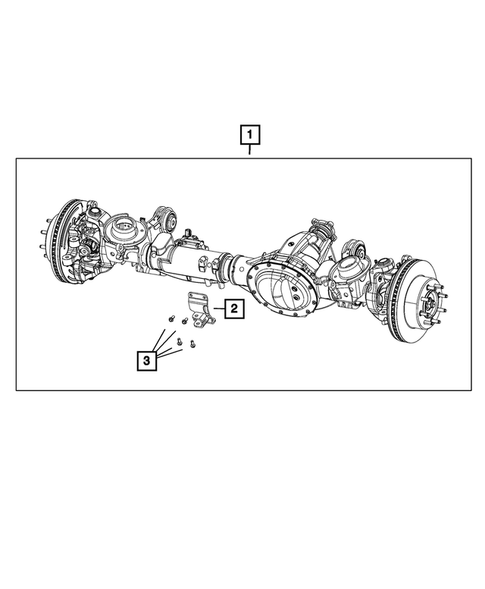 Front Axle Assembly for 2017 Ram 3500 #0