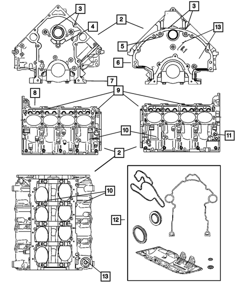 Cylinder Block for 2007 Dodge Ram 3500 #0