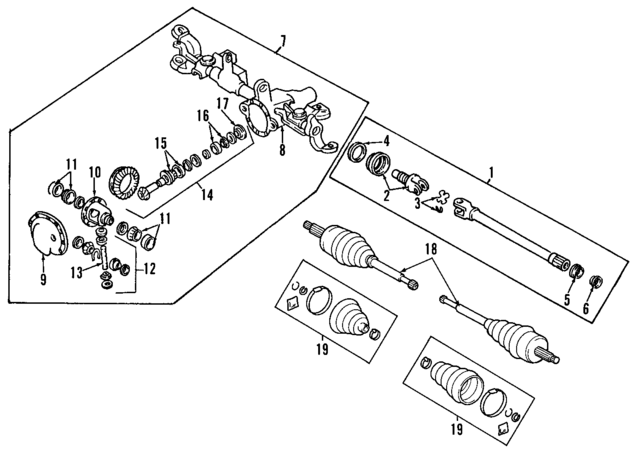5012520AC - Front Drive Axle: Axle for Mopar Image