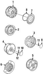 400100673 - : Wheel, Alloy for Saab: 900 Image