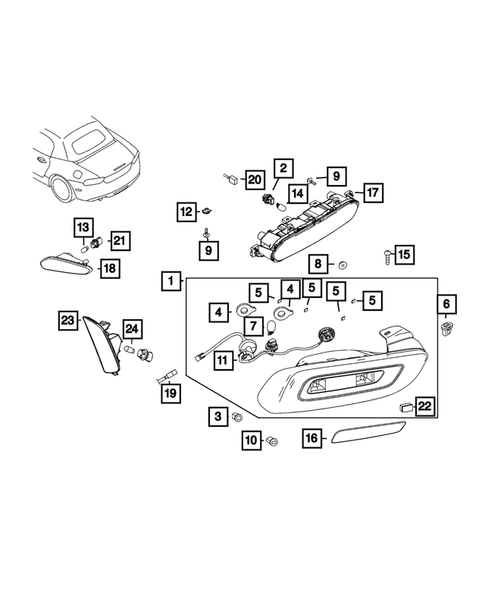 Lamps-Interior and Exterior for 2018 Fiat 124 Spider #0