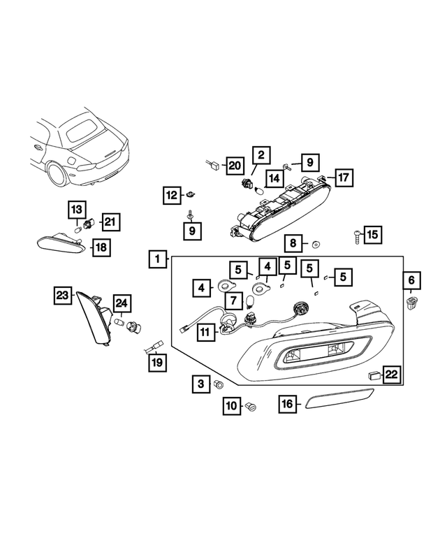 68523566AA - Electrical: Tail Lamp, Right for Mopar Image