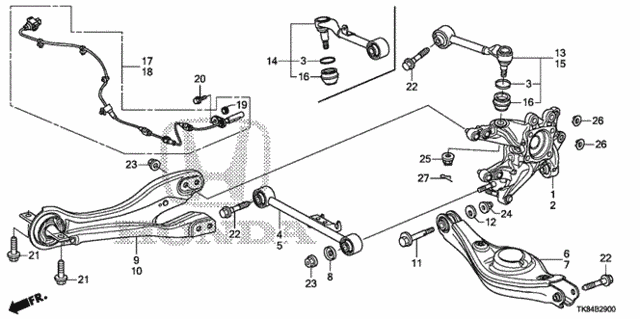 Rear Lower Arm for 2011 Honda Odyssey #0