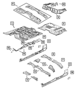 55359603AA - Body Sheet Metal Except Doors: Floor Pan for Dodge: Dakota Image
