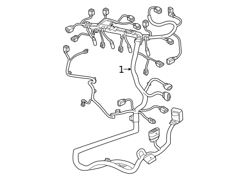 Wiring Harness for 2015 Volkswagen Golf SportWagen #0