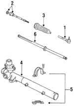 5205225 - Steering: Gear Assembly Mount Bracket for Chrysler: Laser, LeBaron, Town &amp; Country | Dodge: 600, Aries, Charger, Daytona, Omni, Shadow Image