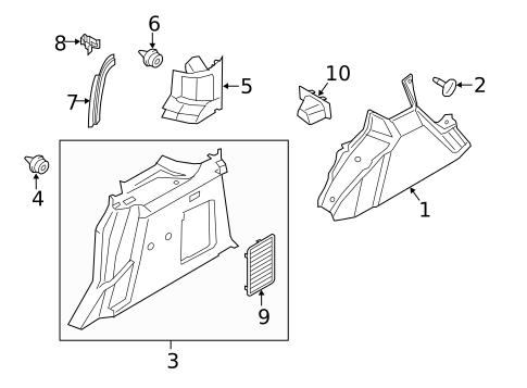 Interior Trim - Side Panel for 2018 Ford Transit Connect #2