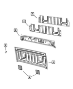 68137845AB - Body Sheet Metal Except Doors: Body Panel Deadener for Mopar Image