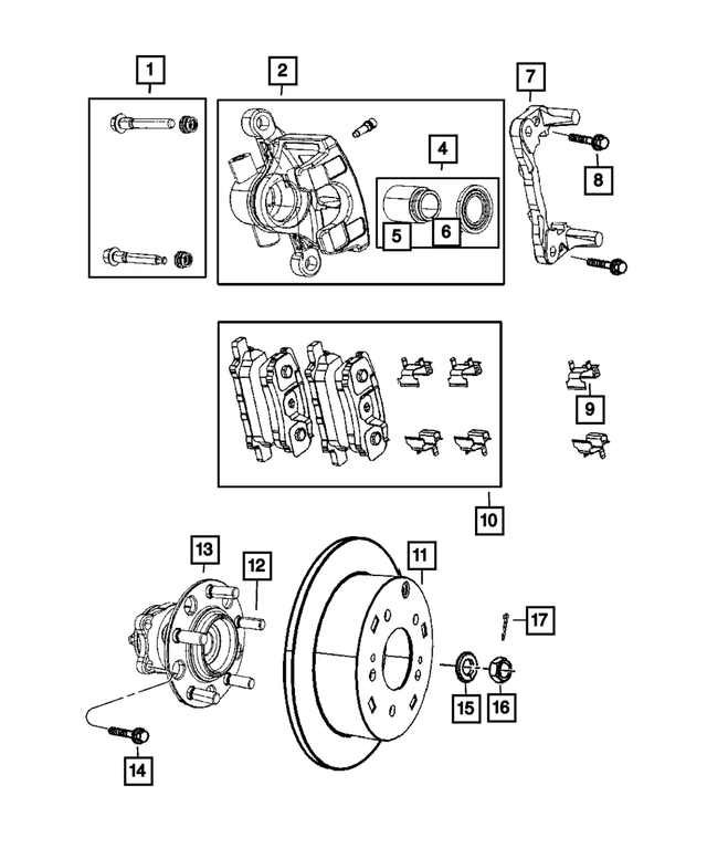 R5191267AB - Brakes: Disc Brake Caliper Assembly, Remanufactured, Left for Mopar Image