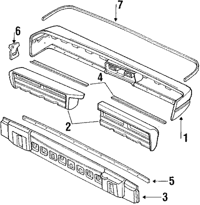 57787GA611 - : Bumper Cover for Subaru: DL, GL, GL-10, Loyale, RX Image