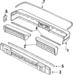 57787GA611 - Body: Bumper Cover for Subaru: DL, GL, GL-10, Loyale, RX Image