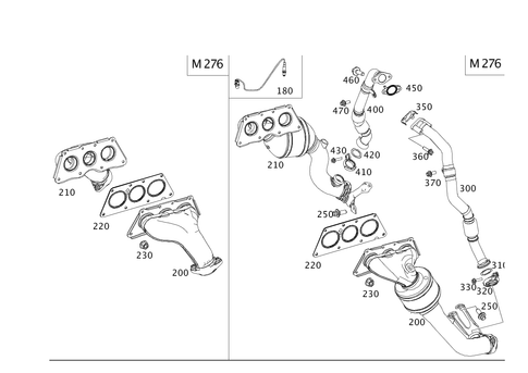 Exhaust Manifold for 2013 Mercedes-Benz GLK350 #0