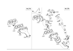 276140490964 - Exhaust System: Exhaust Manifold, One-Pc for Mercedes-Benz Image