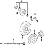 129423031264 - : Disc Brake Rotor for Mercedes-Benz Image