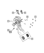 4581695AH - Clutch: Brake And Clutch Pedal for Mopar Image