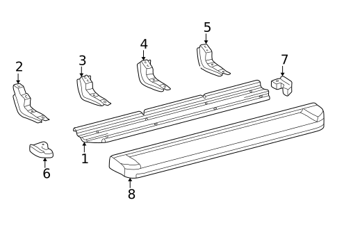 Running Board for 2006 Toyota Sequoia #0