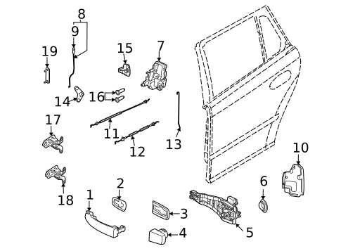 Rear Door for 2008 Saab 9-3 #0