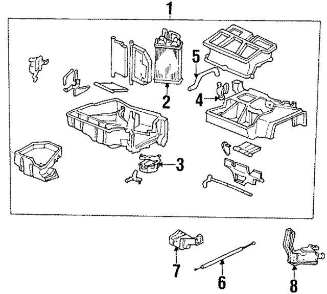 79110SS8A01 - HVAC: Heater Core for Acura Image