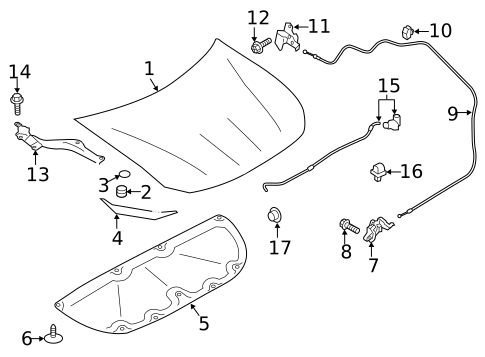 Hood & Components for 2019 Subaru BRZ #0