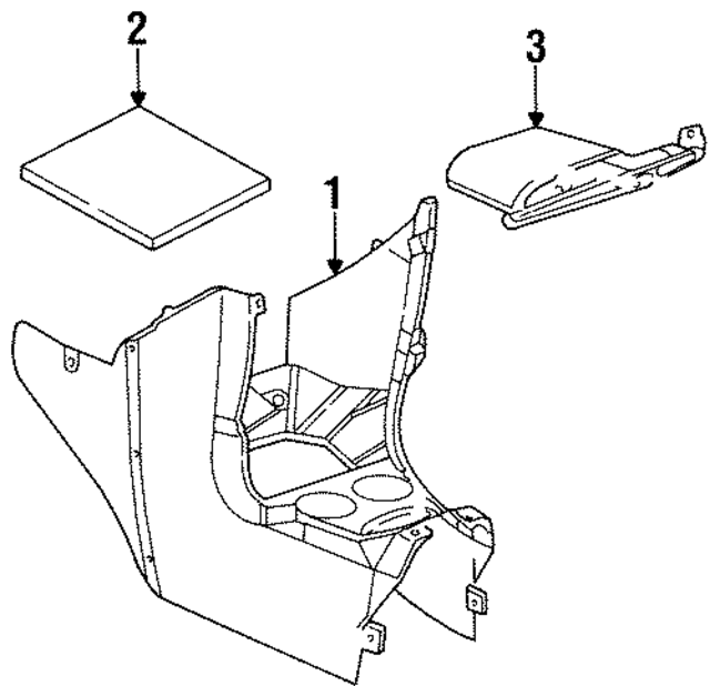 4595563 - Body: Console Mat for Mopar Image