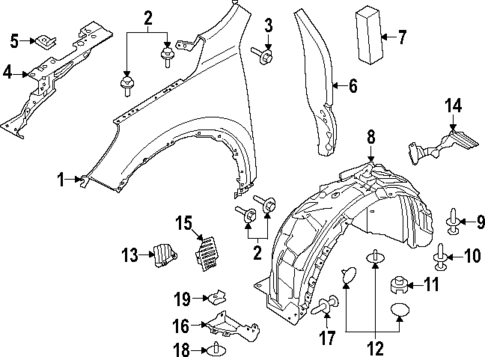 Fender & Components for 2023 Ford Escape #0
