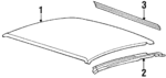 20607883 - Body: Roof Panel for Oldsmobile: Cutlass Calais, Cutlass Salon, Cutlass Supreme Image