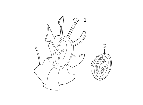 Cooling Fan for 2003 Ford Ranger #0