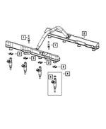5038337AC - Fuel: Fuel Injector for Chrysler: 300 | Dodge: Challenger, Charger, Durango | Jeep: Grand Cherokee, Wrangler Image