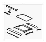 9P1898512 - Body: Sunroof Frame for Porsche Image