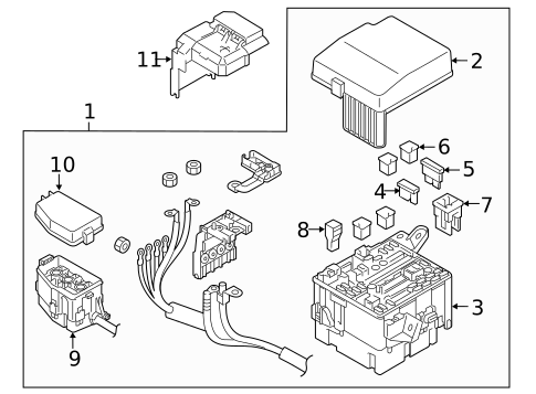 Fuse & Relay for 2015 Mitsubishi Mirage #0