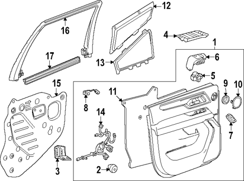 Rear Door for 2025 Chevrolet Suburban #0