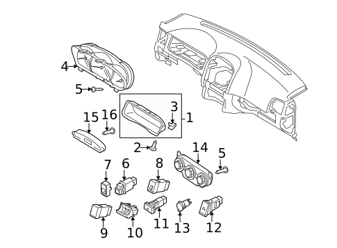 Instruments & Gauges for 2009 Kia Spectra5 #0