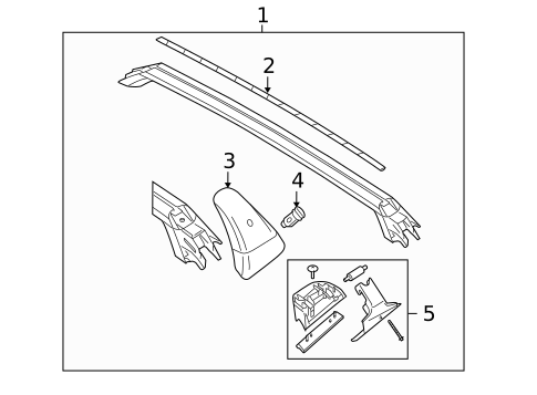 Luggage Carrier for 2009 Volvo S80 #0