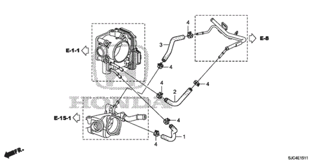 Water Hose (2) for 2011 Honda Ridgeline #0